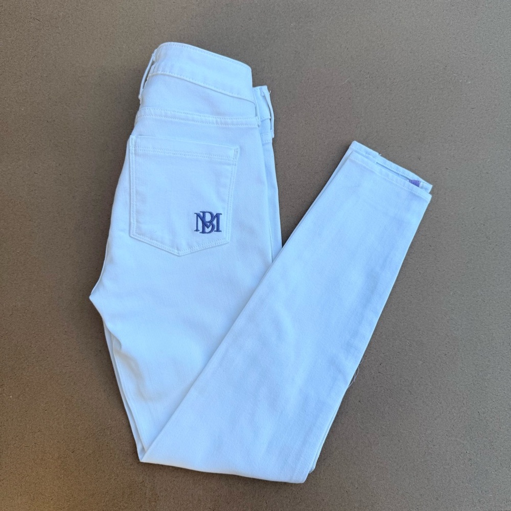 Badgley Mischka x Parker Smith white Jeans